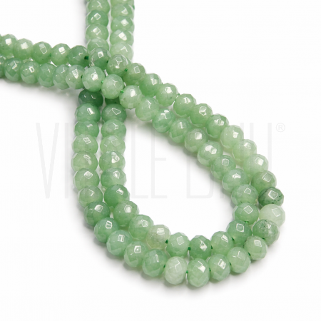 Contas de Aventurina Verde Fac...